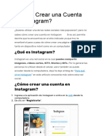 Cómo Crear una Cuenta en Instagram