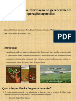 Importância da informação no gerenciamento agrícola