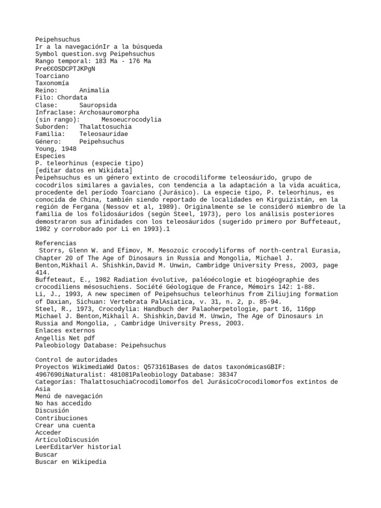 Peipehsuchus PDF Wikipedia Procesamiento de información social