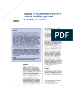 Cokriging for optimal mineral