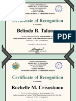 Recognition for Online Orientation Speakers