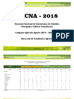 TACNA - 2018: Encuesta Nacional de Intenciones de Siembra Principales Cultivos Transitorios