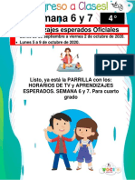 4°? Sem 6 y 7 Prendizajes Esperados César Benavides