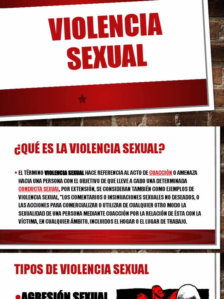 Tipos y prevención de violencia sexual | PDF | Agresión sexual ...