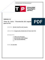 Semana 10 - Tema 01 - Tarea - Presentación Del Esquema de Producción para La TA2