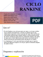 Ciclo Rankine: procesos y diagrama p-V