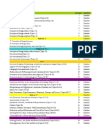 Course Calendar EDU 403