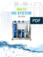 500 LPH Reverse Osmosis System On Skid 2