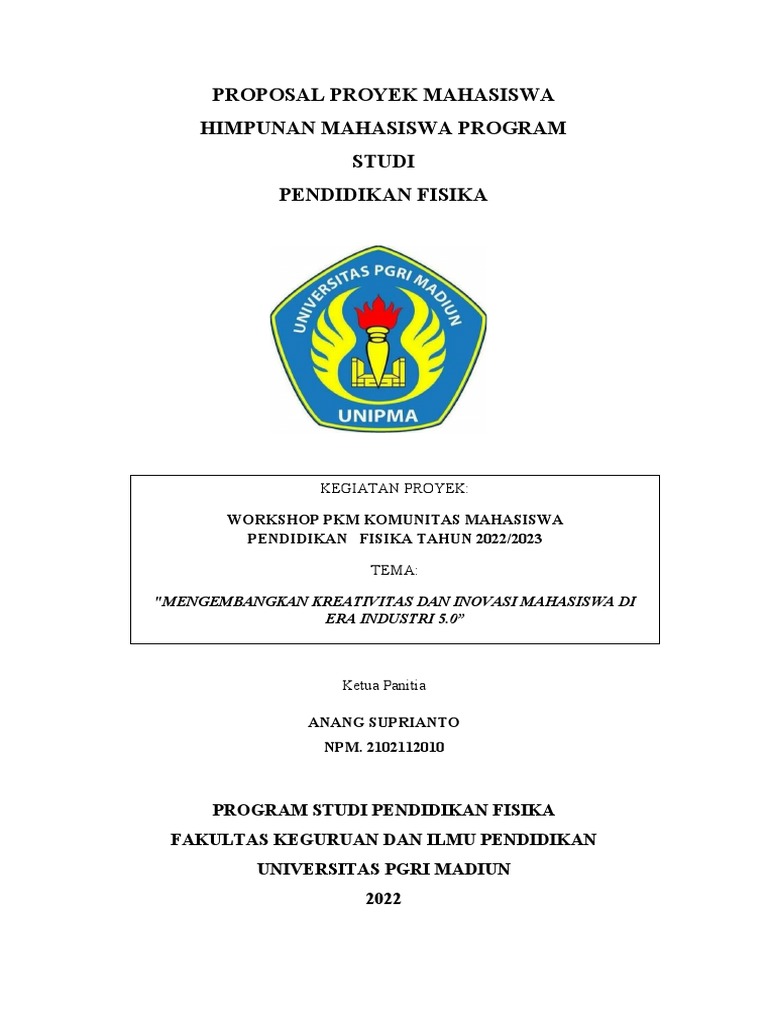 Workshop PKM Mahasiswa Fisika 2023 | PDF | Sains & Matematika