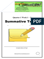 Summative Test 1 (Week 1 - 2) - Q1