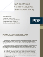 Ejaan Bahasa Indonesia (Penulisan Unsur Serapan