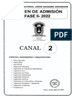 Examen Fase 2 2022 Canal 2