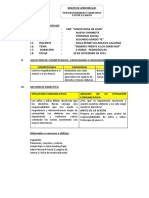 Sesion de Aprendizaje Nuestros Deberes y Derechos Van de La Mano