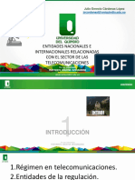 Entidades Nacionales e Internacionales Relacionadas Con El Sector de Las Telecomunicaciones