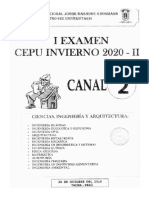 1er Examen Canal 2 2020 2