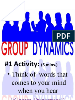 Group Dynamics Defined by Kaye Celyn Cainglet