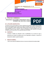 Educación trabajo grado 5 semanas agosto septiembre