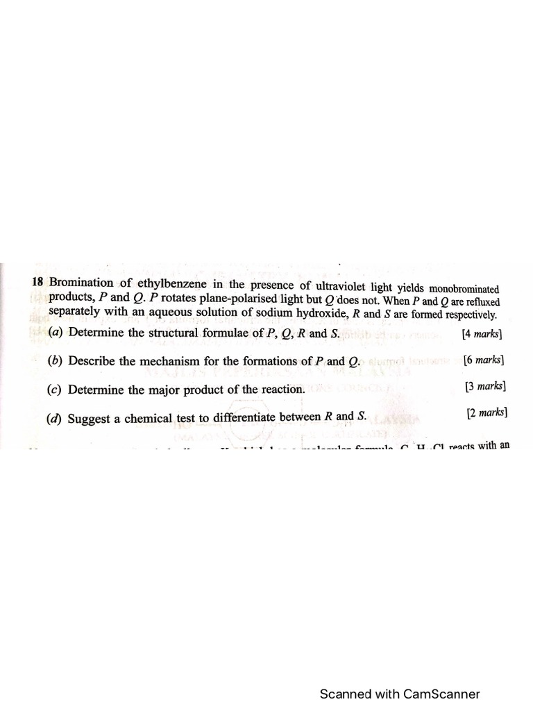 Chem Sem 3 Chap 3 Past Year | PDF