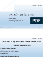 chương 3 Hệ phương trình tuyến tính