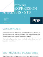 Presentation On: Gene Expression Analysis - Sts