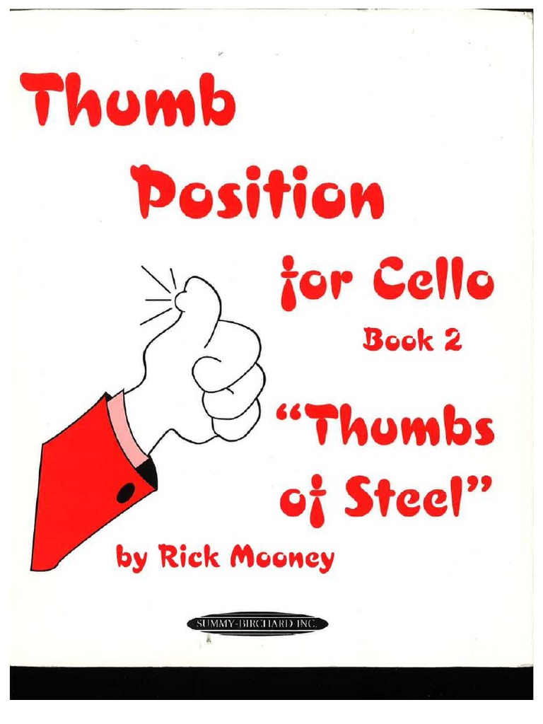 Thumb Position For Cello Book 2 PDF