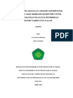 Analisis Pelaksanaan Asesmen Kompetensi Minimum (Akm) Berbasis Komputer Untuk Meningkatkan Kualitas Pendidikan Di SMP Tarbiyatul Falah