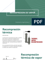 Recompresion de Vapor