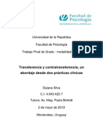 Transferencia y contratransferencia en la clínica psicoanalítica