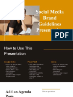 Yellow Simple and Basic Social Media Brand Guidelines Creative Presentation SlidesCarnival