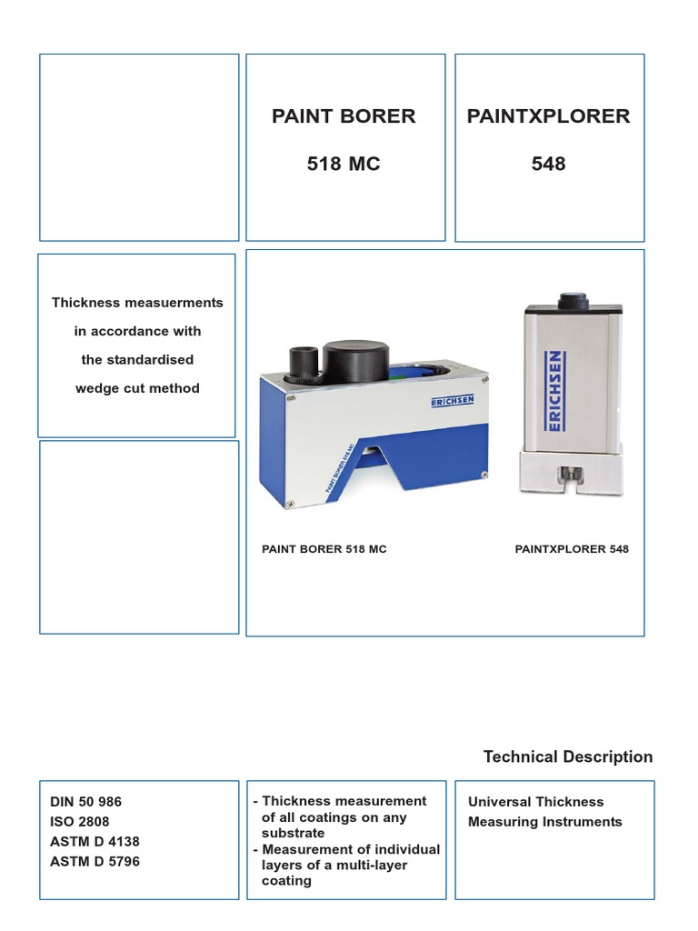 Paint Borer 518 MC PDF Microscope Drilling