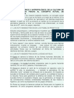 Análisis Histórico Y Antropológico. de La Cultura de Las Actividades Físicas Al Concepto Actual de Educación Física