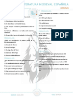 Examen PDF ED - 6 Literatura Medieval Española Literatura Semianual