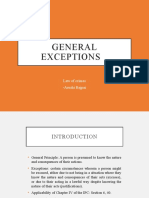 General Exceptions