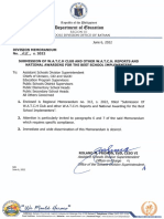 Division Memorandum No. 215 s. 2022