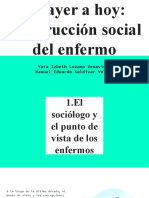 Antropología de Ayer A Hoy Construcción Social Del Enfermo