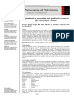 Phytochemical Screening and Qualitative Analysis of Cymbopogon Citratus