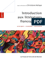 Introduction aux littératures francophones. Afrique. Caraïbes. Maghreb. Christiane Ndiaye