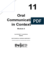 Oral Com Module Week 4 Converted From PDF To Word