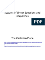 Systems of Linear Equations and Inequalities