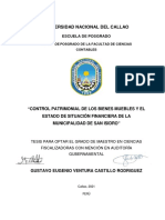 Control patrimonial y situación financiera Municipalidad San Isidro
