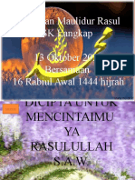 Diciptanya Aku Untuk Mencintaimu Ya Rasulallah