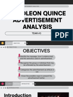 Napoleon Quince Advertisement Analysis