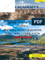 2nd Edition Geography Optional Paper I Pyq Topic Wise Compilation