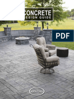 Table of Contents and Sample Color Combinations for Stamped Concrete