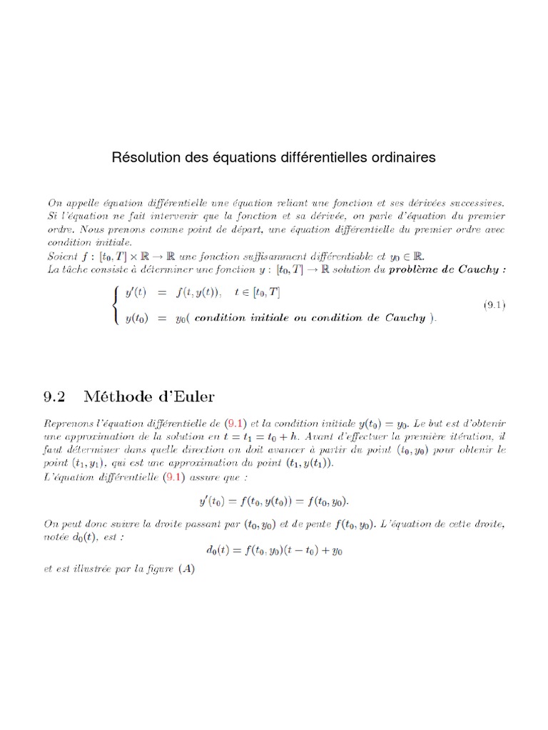 Résolution des Équations Différentielles | PDF | Équations | Équations ...