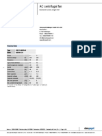 AC Centrifugal Fan Specs