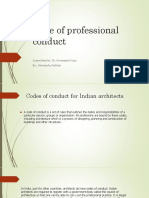 Code of Professional Conduct in Architecture