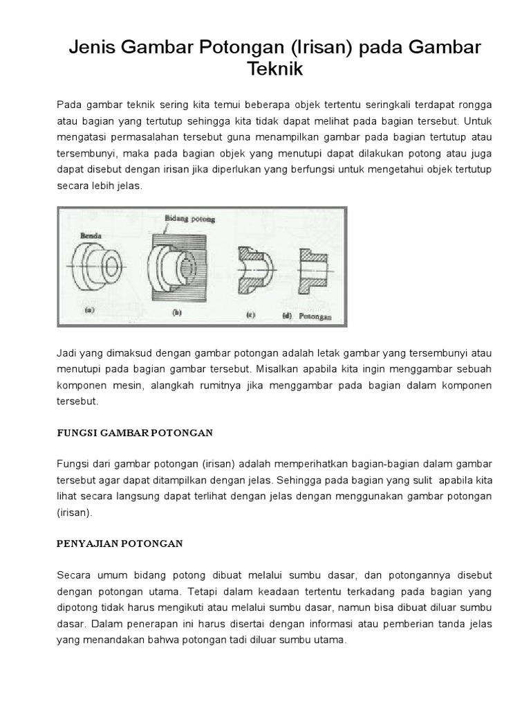 Jenis Gambar Potongan 5 | PDF