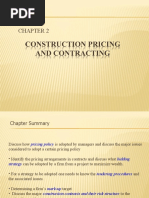 Chapter 2 Construction Contract Pricing