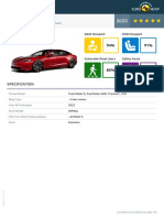 Euroncap 2022 Tesla Model S Datasheet